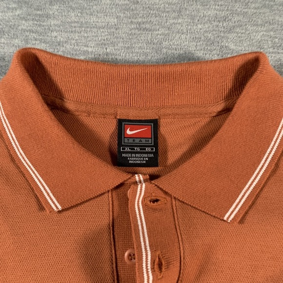 Vintage Texas Longhorns Shirt Polo Mens XL‎ Orange Football Nike Team Cotton - Picture 5 of 13